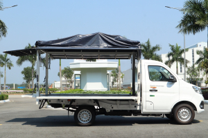 THÙNG MUI BẠT MỞ VỸ XE THACO TF230 và TF220- BÁN HÀNG LƯU ĐỘNG